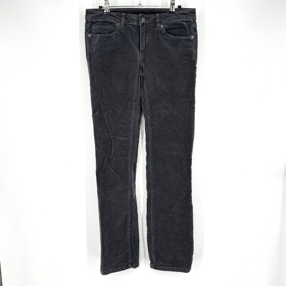 Patagonia Corduroy Pants Women's Size 27 Gray Slim Fit Straight Leg Cotton Blend